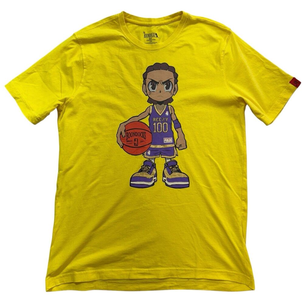 The Boondocks Riley Freeman Reezy 100 Basketball T-Shirt Size Large Tee